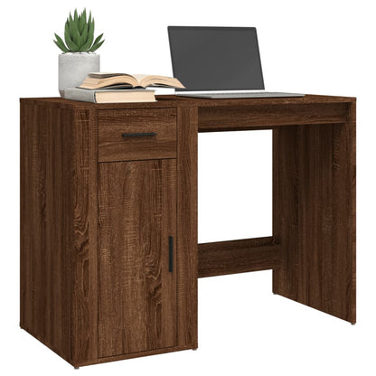 Desk Brown Oak 100x49x75 cm Engineered Wood