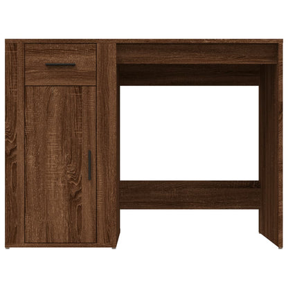 Desk Brown Oak 100x49x75 cm Engineered Wood