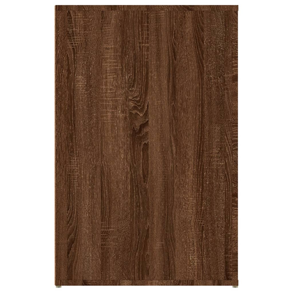 Desk Brown Oak 100x49x75 cm Engineered Wood