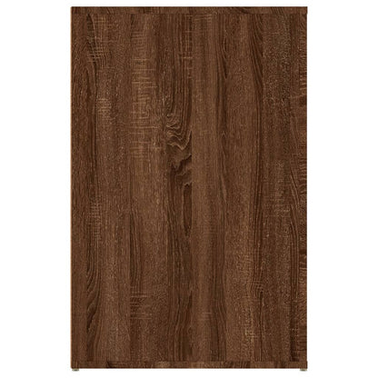 Desk Brown Oak 100x49x75 cm Engineered Wood