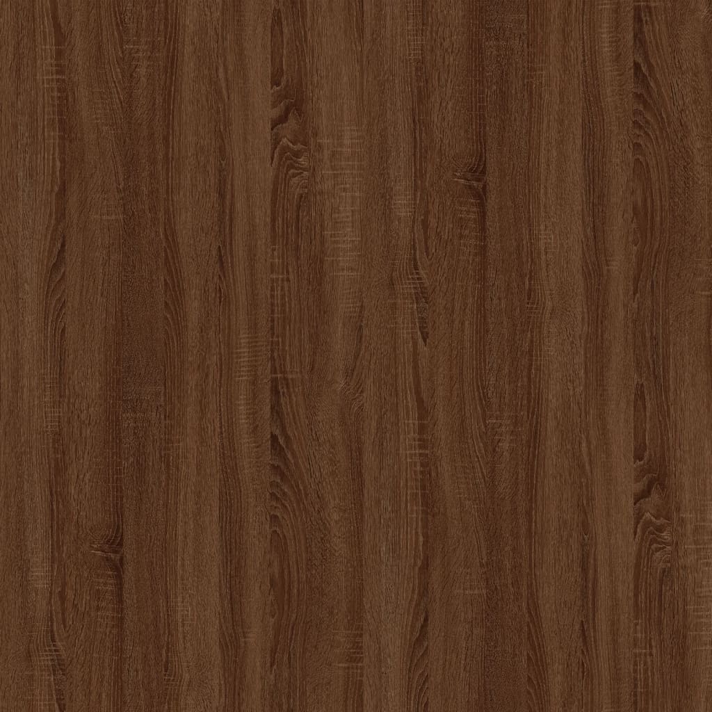 Desk Brown Oak 100x49x75 cm Engineered Wood