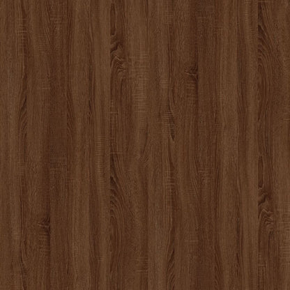 Desk Brown Oak 100x49x75 cm Engineered Wood