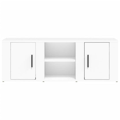 TV Cabinet White 100x31.5x35 cm Engineered Wood