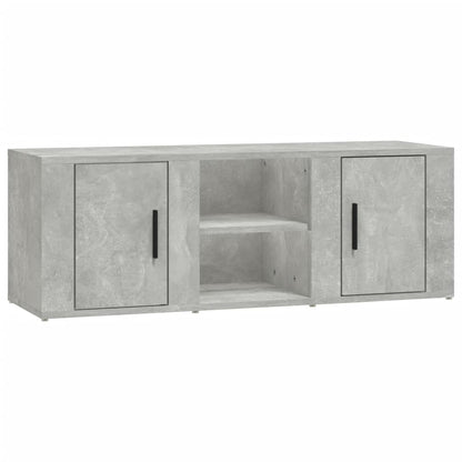 TV Cabinet Concrete Grey 100x31.5x35 cm Engineered Wood