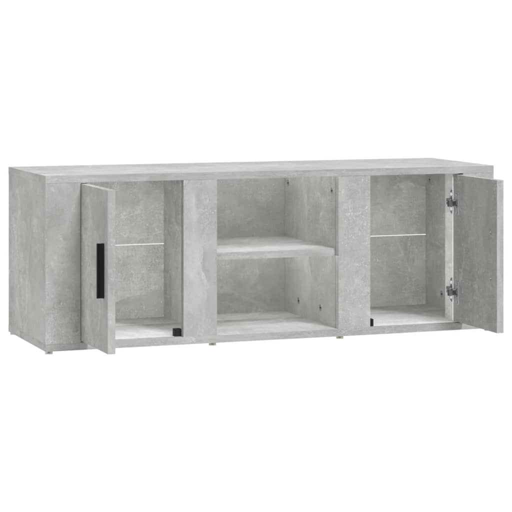 TV Cabinet Concrete Grey 100x31.5x35 cm Engineered Wood