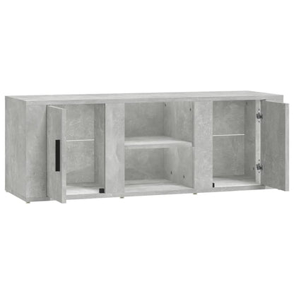 TV Cabinet Concrete Grey 100x31.5x35 cm Engineered Wood
