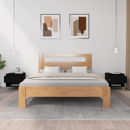 Bedside Tables 2 pcs Black 50x46x50 Engineered Wood