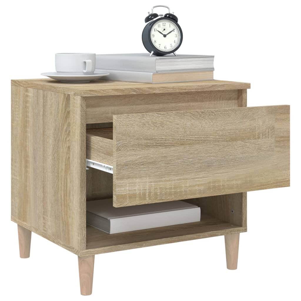 Bedside Table Sonoma Oak 50x46x50 Engineered Wood
