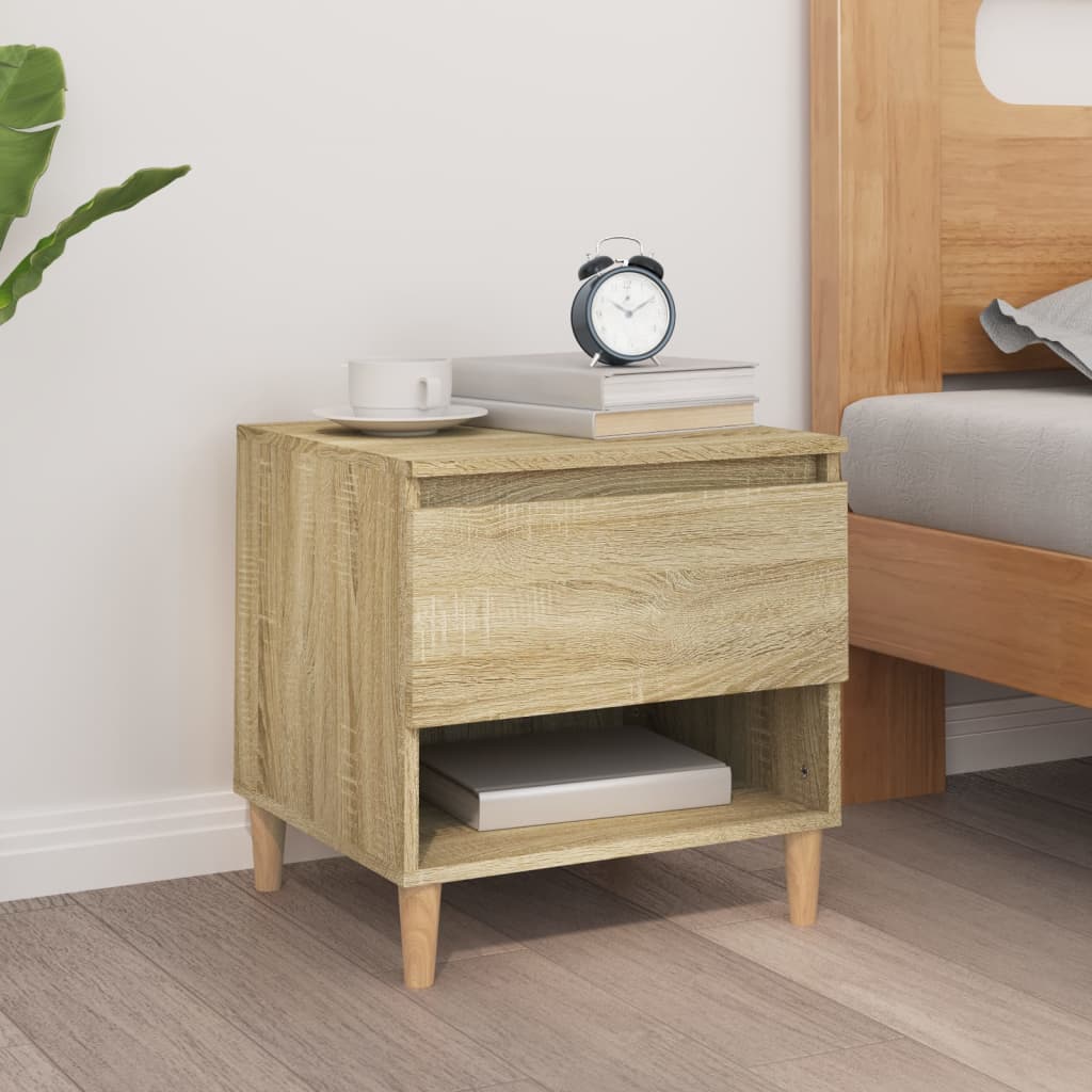 Bedside Table Sonoma Oak 50x46x50 Engineered Wood