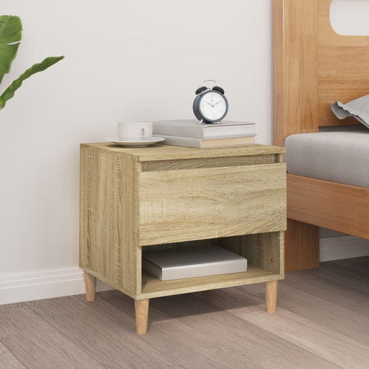 Bedside Table Sonoma Oak 50x46x50 Engineered Wood