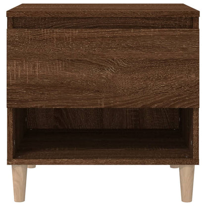Bedside Tables 2 pcs Brown Oak 50x46x50 Engineered Wood