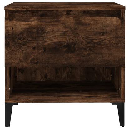 Side Tables 2 pcs Smoked Oak 50x46x50 cm Engineered Wood