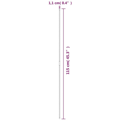 Garden Plant Stakes 30 pcs Green 115 cm Steel