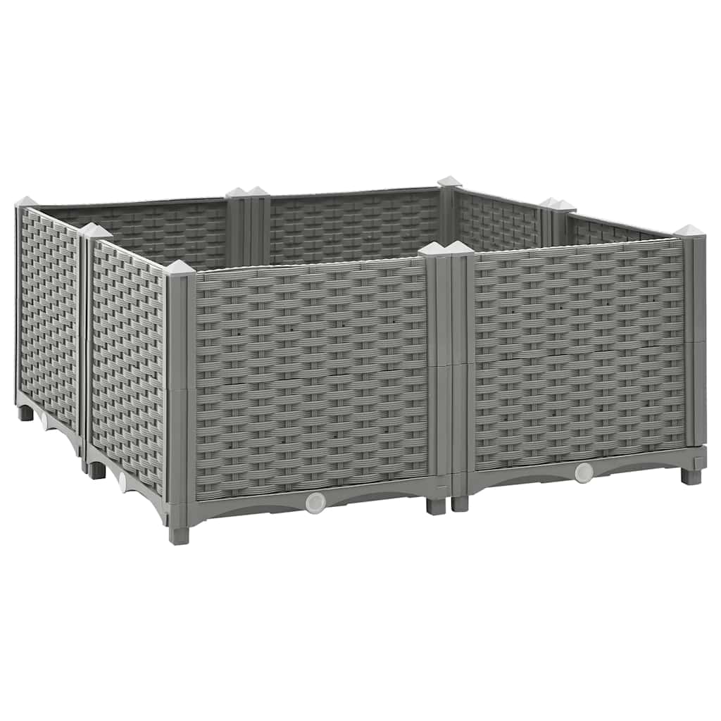 Raised Bed 80x80x38 cm Polypropylene