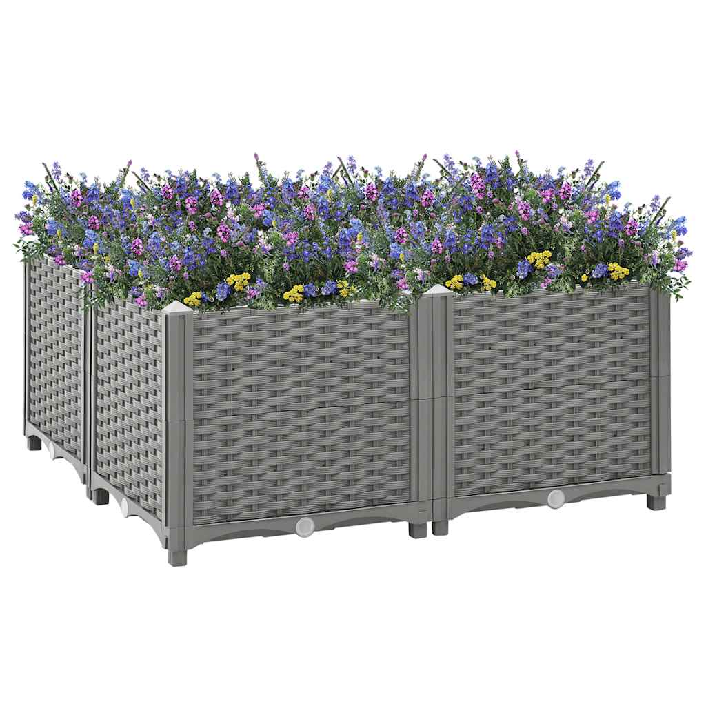 Raised Bed 80x80x38 cm Polypropylene
