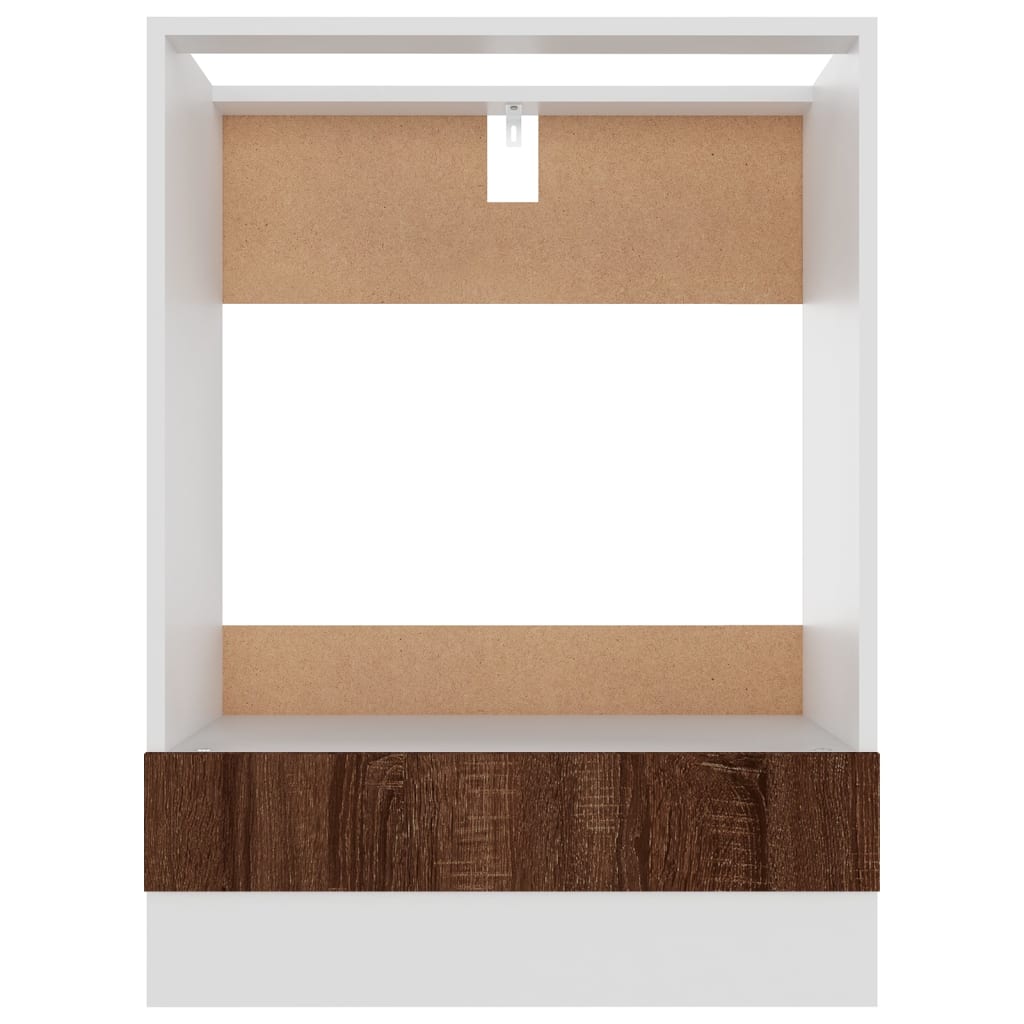 Oven Cabinet Lyon Brown Oak 60x46x81.5 cm Engineered Wood