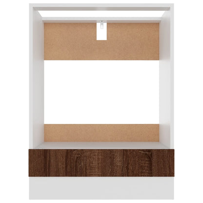 Oven Cabinet Lyon Brown Oak 60x46x81.5 cm Engineered Wood