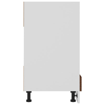 Oven Cabinet Lyon Brown Oak 60x46x81.5 cm Engineered Wood