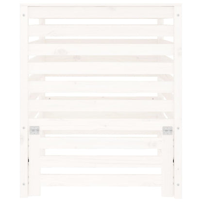 Composter White 82.5x82.5x99.5 cm Solid Wood Pine