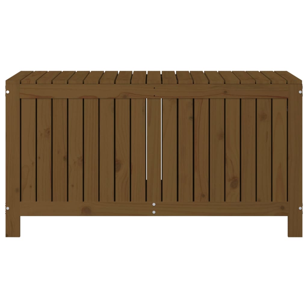 Garden Storage Box Honey Brown 121x55x64 cm Solid Wood Pine