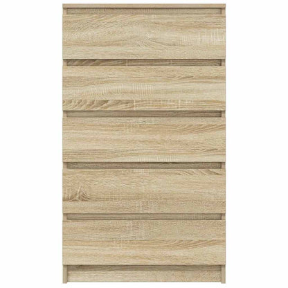 Drawer Cabinet Sonoma Oak 60x36x103 cm Engineered Wood