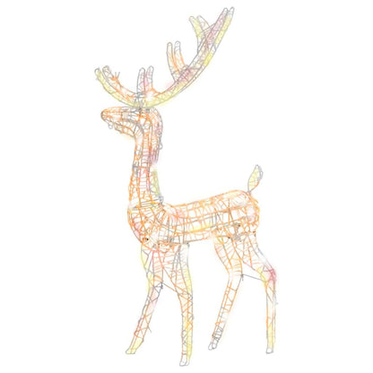 Acrylic Reindeer Christmas Decorations 3 pcs 120cm Multicolour