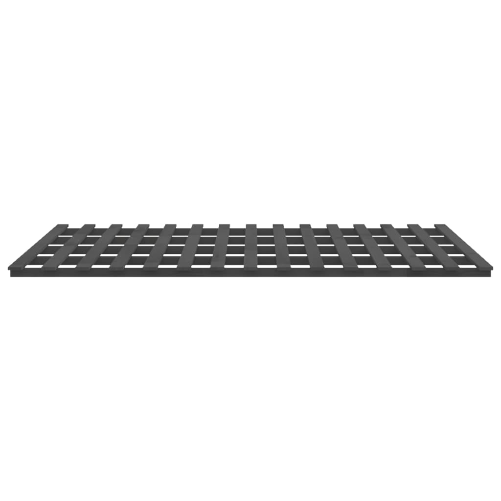 Bed Frame without Mattress Grey 180x200 cm Super King Solid Wood Pine