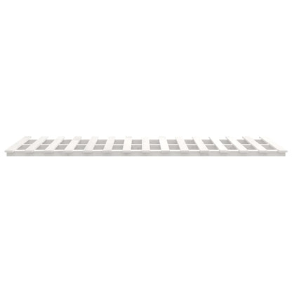 Bed Frame without Mattress White 140x190 cm Solid Wood Pine