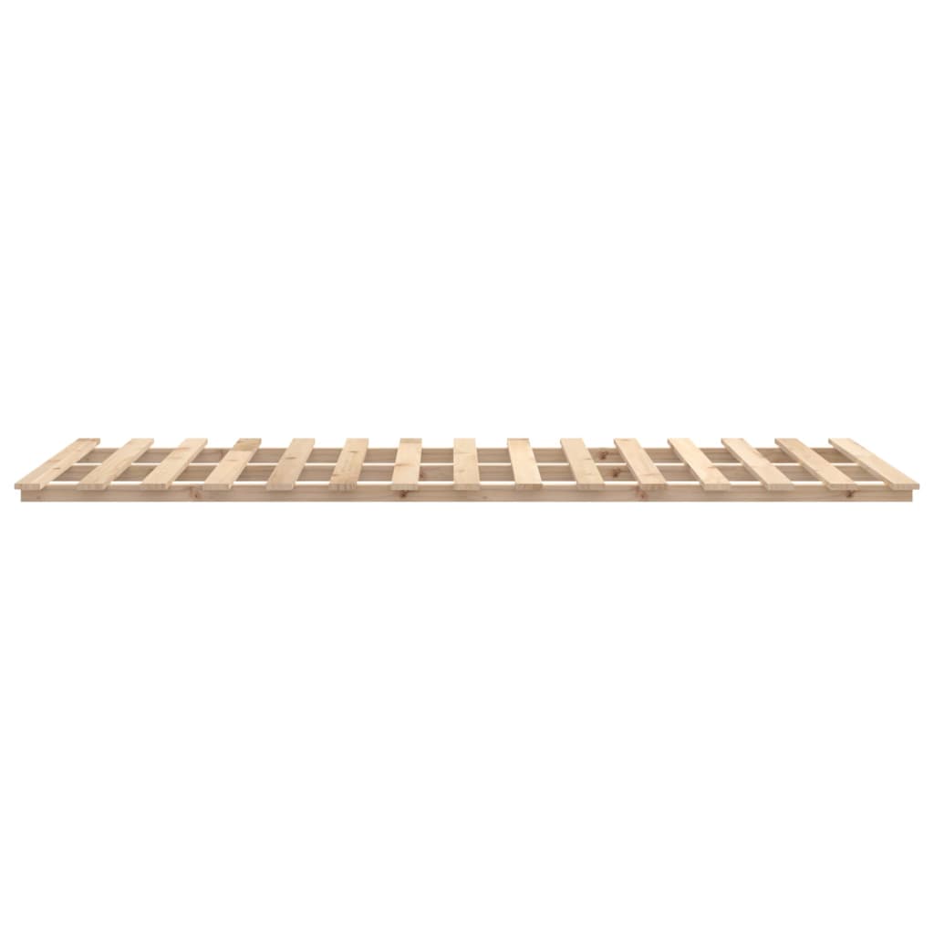Bed Frame without Mattress 135x190 cm Double Solid Wood Pine