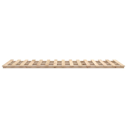 Bed Frame without Mattress 135x190 cm Double Solid Wood Pine