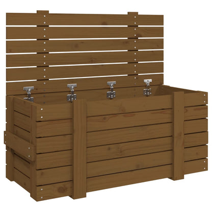 Storage Box Honey Brown 91x40.5x42 cm Solid Wood Pine