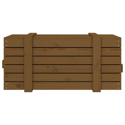 Storage Box Honey Brown 91x40.5x42 cm Solid Wood Pine