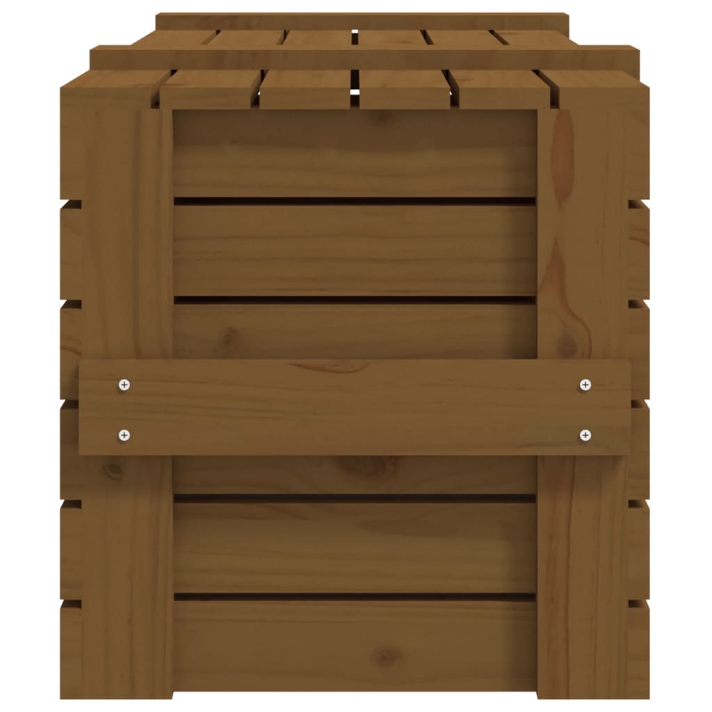 Storage Box Honey Brown 91x40.5x42 cm Solid Wood Pine