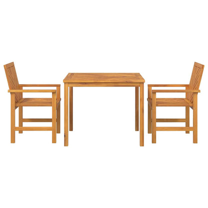 Garden Dining Set 3 pcs Brown 90 x 90 x 74 cm Solid acacia wood