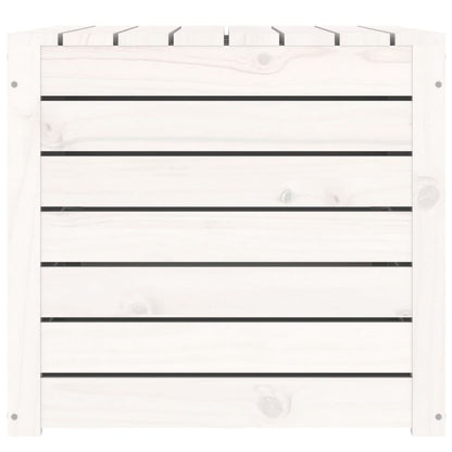 Garden Box White 101x50.5x46.5 cm Solid Wood Pine