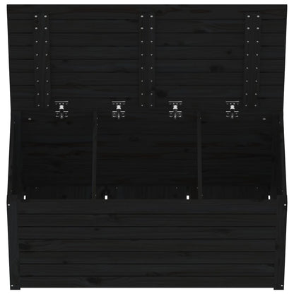 Garden Box Black 101x50.5x46.5 cm Solid Wood Pine
