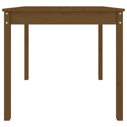 Garden Table Honey Brown 82.5x82.5x76 cm Solid Wood Pine
