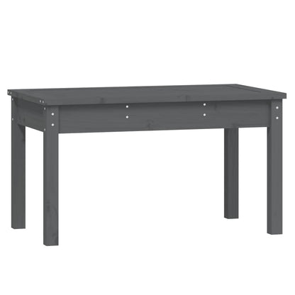 Garden Bench Grey 80x44x45 cm Solid Wood Pine