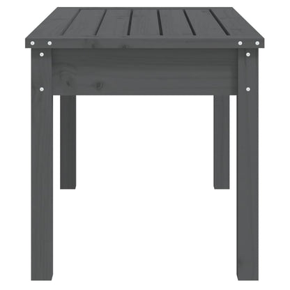 Garden Bench Grey 80x44x45 cm Solid Wood Pine