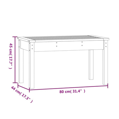 Garden Bench 80x44x45 cm Solid Wood Douglas