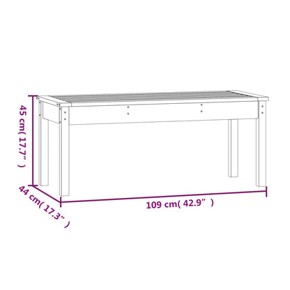 Garden Bench 109x44x45 cm Solid Wood Douglas