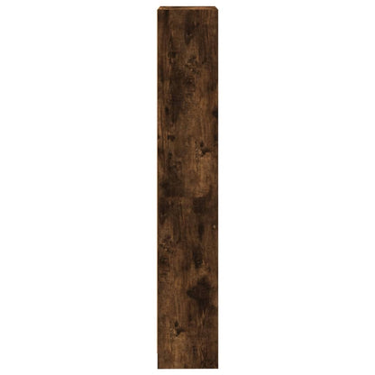 4-Tier Book Cabinet Smoked Oak 40x24x143 cm Engineered Wood