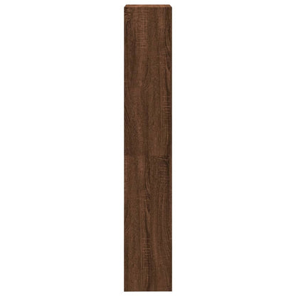 4-Tier Book Cabinet Brown Oak 40x24x143 cm Engineered Wood