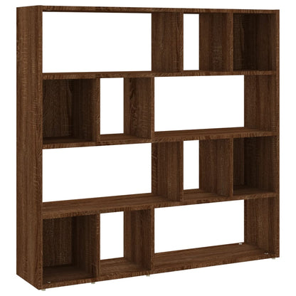 Book Cabinet/Room Divider Brown Oak 105x24x102 cm