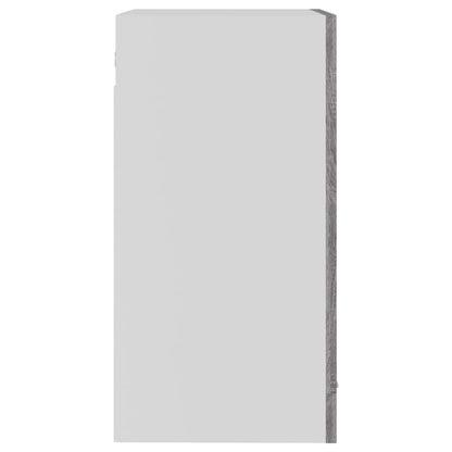 Hanging Glass Cabinet Lyon Grey Sonoma 40x31x60 cm Engineered Wood