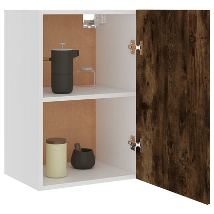 Hanging Cabinet Lyon Smoked Oak 39.5x31x60 cm Engineered Wood