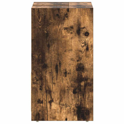 Bathroom Cabinet Smoked Oak 60x33x61 cm Engineered Wood