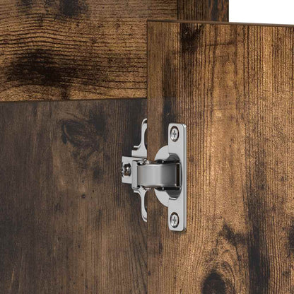 Bathroom Cabinet Smoked Oak 60x33x61 cm Engineered Wood