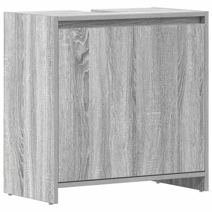 Bathroom Cabinet Grey Sonoma 60x33x61 cm Engineered Wood