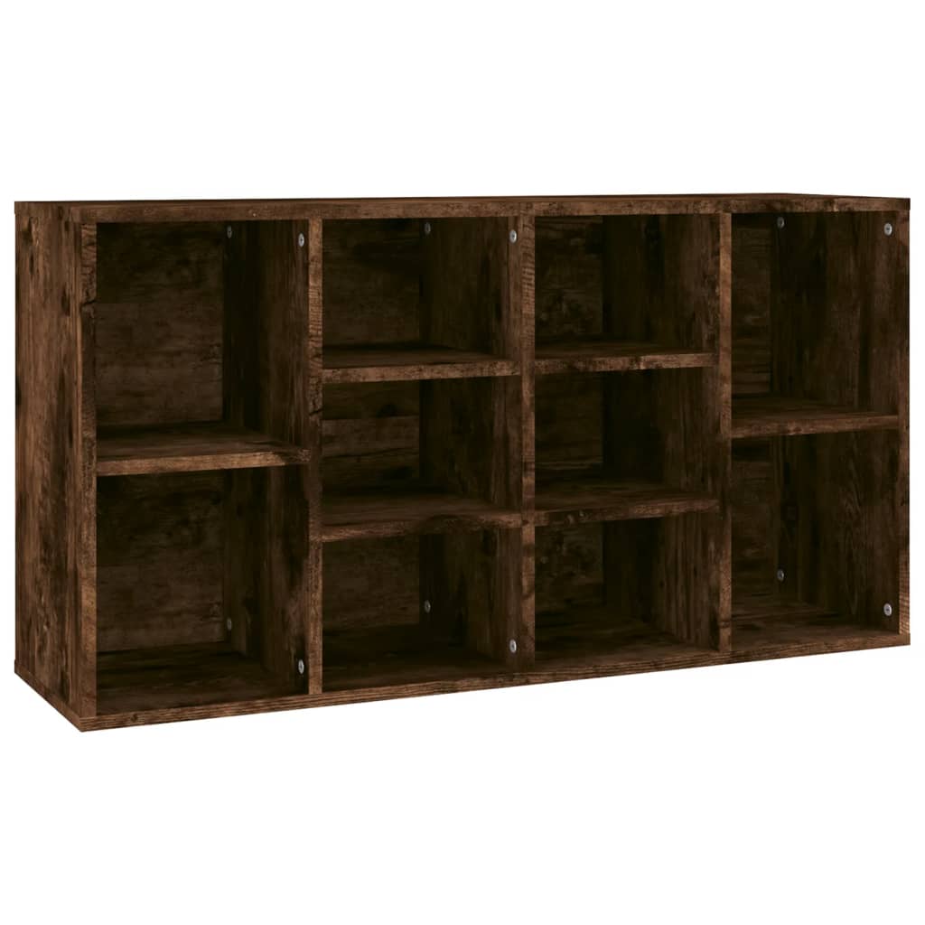 Shoe Bench Smoked Oak 103x30x55 cm Engineered Wood